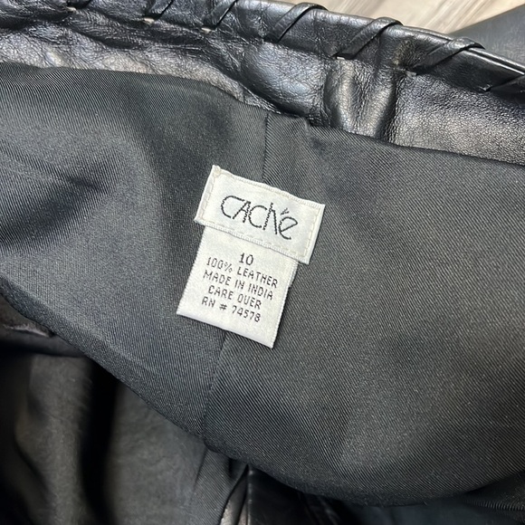 CACH’E VINTAGE LEATHER PANTS 10 - Picture 16 of 16